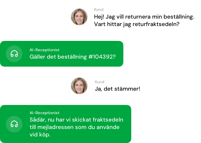 Automatiserat samtalsflöde från inkommande samtal till bokat möte